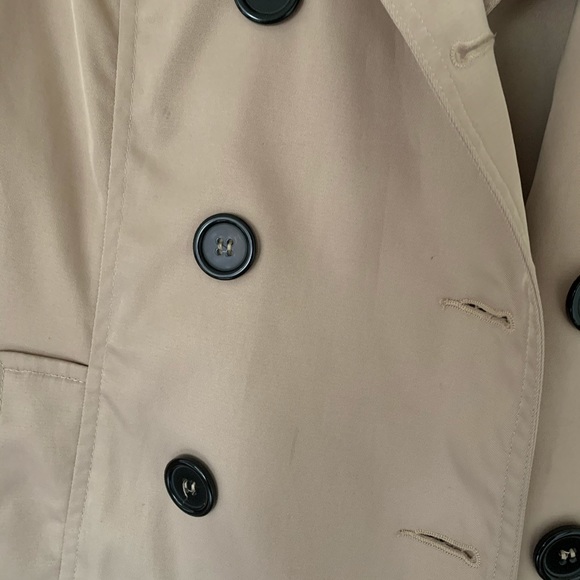 Cotton Candy trench coat beige cream small button - Picture 4 of 8